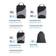 thumbnail image 2 of Juego de 6 cubos de embalaje de compresión BAGSMART para viajes, color negro, 2 of 6