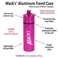 thumbnail image 2 of Mack's Keychain Carrying Case, Aluminum, Waterproof Ear Plugs Holder – 2 Pack (Pink and Silver), 2 of 7