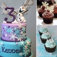 thumbnail image 4 of Herramientas para modelar pasteles de copo de nieve Cortadores de galletas de plástico Cortadores de galletas de copo de nieve blancos Copos de nieve Decoración de pasteles de Navidad Sellos de pasta, 4 of 5