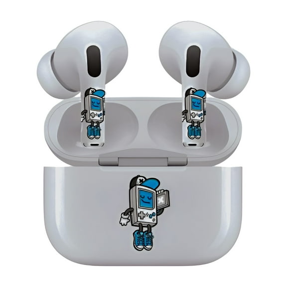 AirSkins - Decals for AirPods 3, GameBoy Design, Scratch-Resistant, Precision Fit, Wireless Charging Friendly, Easy Application, Durable Protection for Earbuds & Case - Unit per pack