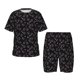 thumbnail image 1 of Balery Cool Skull Love Conjunto de Pijama Infantil de Manga Corta con Estampado – Ropa de Dormir de Algodón Suave-Medium, 1 of 6