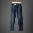 thumbnail image 2 of WEAIXIMIUNG Black Pants Men Work Cargo Men's Stretch Denim Jeans Comfortable Straight Leg for Fall, 2 of 3