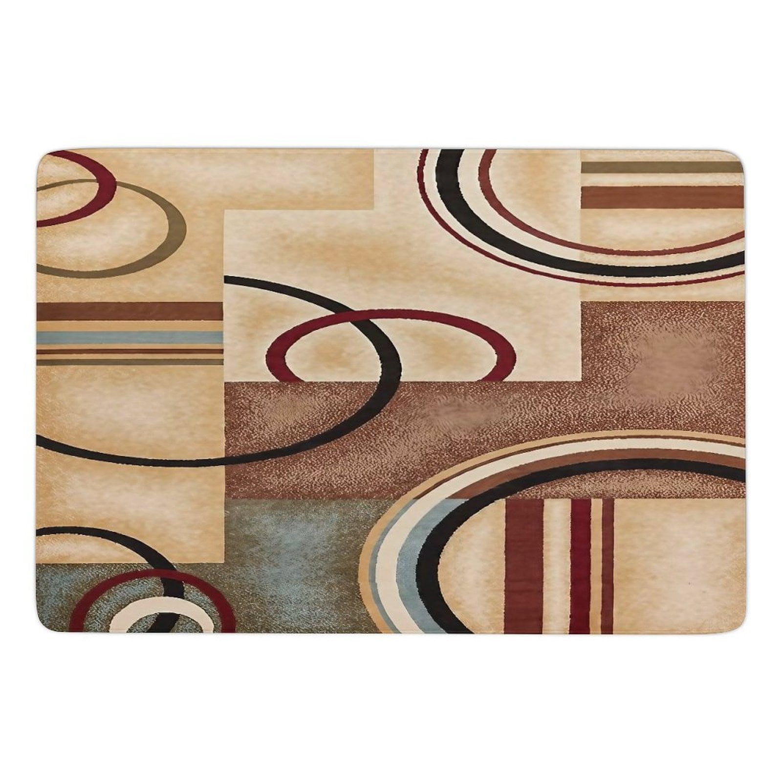 Modern Geometric Home Decor Living Room Carpet Non-slip Soft Comfy Hotel Lobby Floor Rug Kitchen Bedroom Entrance Doormat Mats 63"x 79"