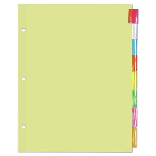 Universal UNV20840 11 in. x 8.5 in., 8-Tab, Insertable Tab Index - Buff (24/Box)