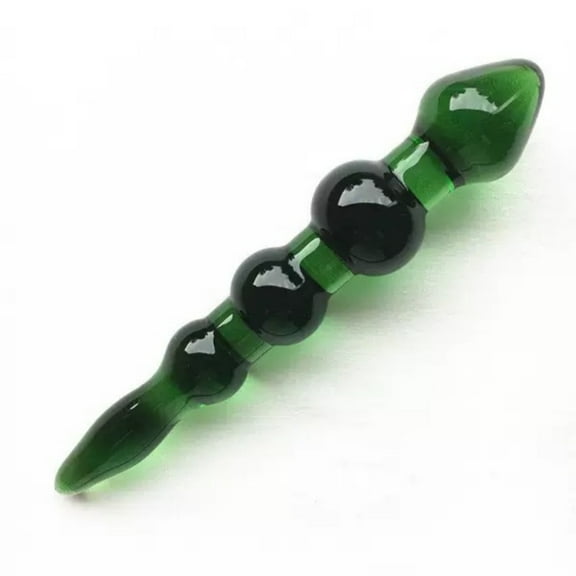 Crystal Green Beads Glass Body Massager Personal Massage Wand