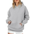 thumbnail image 7 of Dyfzdhu Hoodies Oversized Sweatshirts Fleece Long Sleeve Shirts Pullover Fall Clothes With Pocket Hoodies For Women, 7 of 7