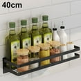 thumbnail image 4 of relayinert Wall Mounted Kitchen Shelf Stainless Steel Rack Dish Bowl Seasoning Storage Organizer, 40cm Seasoning Rack, 4 of 5