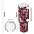 thumbnail image 4 of KLL Rose Flowers Print 40oz Stainless Steel Insulated Car Cup Coffee Mug with Spillproof Lid - Keep Your Drink Hot or Cold on the Go, 4 of 8