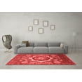 thumbnail image 3 of Ahgly Company Machine Washable Indoor Rectangle Abstract Red Modern Area Rugs, 2' x 5', 3 of 4