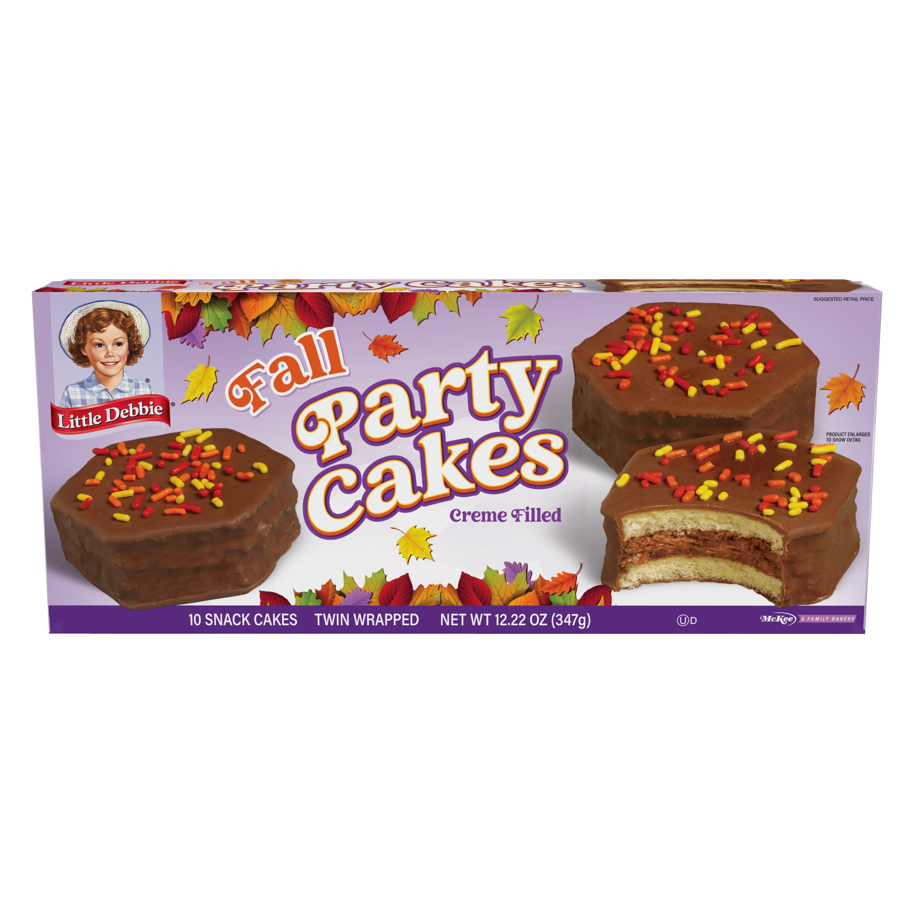 Little Debbie Fall Party Chocolate Snack Cakes, 12.22 oz (10 count)
