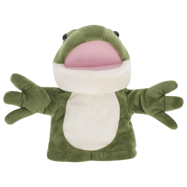 Shisuyan 1Pc Cartoon Animal Hand Puppet Adorable Plush Frogs Hand Puppet Toy Gift