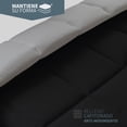 thumbnail image 3 of TESSO HOME Edredón Acolchado Extra Grande Hipoalergénico Relleno Suave de Microfibra Down Alternative Ideal para Todo el Año Uso como Edredón o para Funda Duvet IND Negro/Gris, 3 of 5