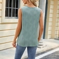 thumbnail image 4 of HBFAGFB Débardeurs d'Été pour Femmes Col Rond Mode Sans Manches Confortable Gilet Vert Menthe Taille P, 4 of 6
