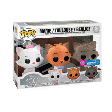 Funko Disney Aristocats Flocked Vinyl Figures, 3 Pack
