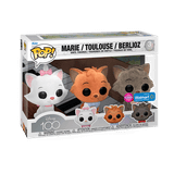 Funko Pop! Disney: Disney 100 - Aristocats 3 Pack (Flocked) Vinyl Figures (Walmart Exclusive)