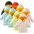 thumbnail image 6 of Godderr Kids Toddler Girls Boys Winter Coat Thicken Warm Jackets Baby Mid-Length Hooded Snow Outwear Coat Baby Thicken Warm Down Coat Winter Outerwears for 3-10 Years, 6 of 6
