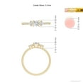 thumbnail image 4 of ANGARA Natural Three Stone Diamond Engagement Ring in 14K Yellow Gold for Women (Size-3.5mm| Color-H| Clarity-SI2) | April Birthstone, Anniversary, Jewelry Gift for Women | Natural Diamond Ring, 4 of 9