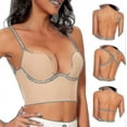 thumbnail image 2 of Low Back Bras Compatible Women-seamless Deep U Plunge Backless Bras Convertible Multiway Low Cut Open Back Bra Halter Bras, 2 of 5