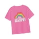 thumbnail image 2 of Camiseta de manga corta para mujer Jersey Top cuello redondo letra impresa verano simple S, 2 of 8