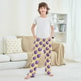 thumbnail image 6 of Wobogo Purple Flame Baseballs Long Pajama Pants Bottoms Soft Sleepwear with Pockets, 6 of 9