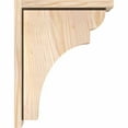 thumbnail image 3 of 7 1/2"W x 14"D x 18"H Yorktown Smooth Corbel w/Backplate, Douglas Fir, 3 of 9