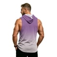 thumbnail image 7 of BRANROY Men's Athletic Tank Tops - Hooded Sleeveless Gym Tees, Breathable Muscle Fit Shirts for Summer Bodybuilding Training,Pink L, 7 of 7