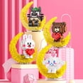 thumbnail image 4 of Disney Stitch-minibloques de construcción de Hello Kitty para niños, juguete de montaje de construcción de Sanrio, dibujos animados brillantes, regalo para niños, 4 of 4