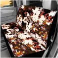 thumbnail image 3 of HUIACONG Aztec Brown Cow Seat Covers for Cars Full Set 14 Pcs Universal Car Accessories Seat Covers with Seat Belt Covers Steering Wheel Cover Armrest Cover Headrest Cover Coasters Keychain, 3 of 5