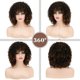 thumbnail image 3 of Brown Afro Kinky Wig for Black Women,Short Curly Wig Synthetic Heat Resistant, 3 of 5
