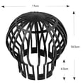 thumbnail image 2 of 2 piezas de colador de drenaje de techo, alcantarillado de plástico reutilizable, filtro de drenaje conveniente desmontable, filtros de protección de globo de canalón de techo, detiene los drenajes, 2 of 5