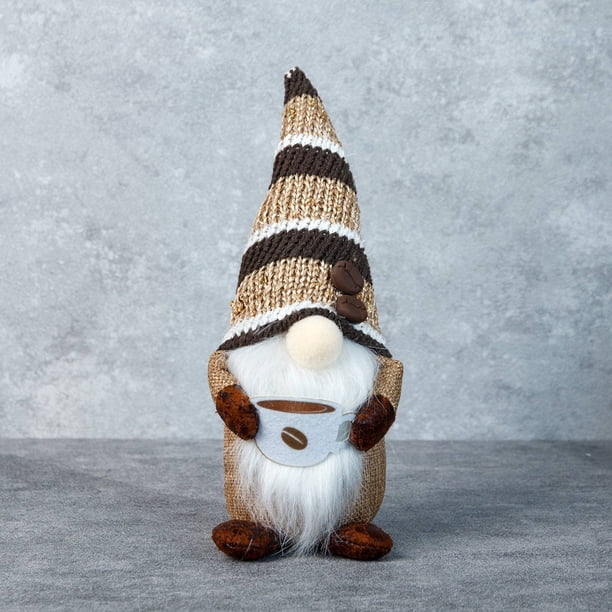Muñeco de Café Rudolph con Sombrero Corto Xihbxyly Juguete para Bebé Sin Rostro Decorativo