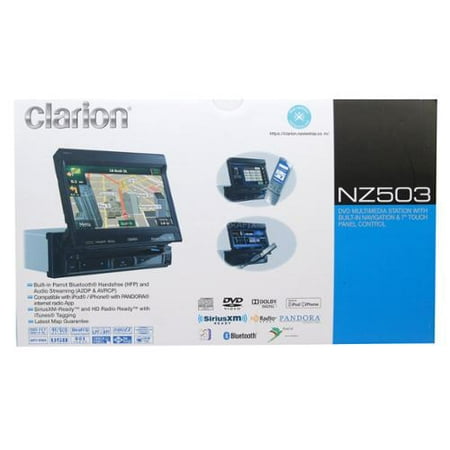 UPC 729218019832 product image for CLARION NZ503 7 Inch. Single-DIN In-Dash Navigation Multimedia Receiver with DVD | upcitemdb.com