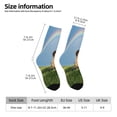 thumbnail image 6 of Uemuo Elephant Dog Pattern Women's Crew Socks, Soft Durable Breathable Moisture-Wicking with Odor Control Cotton socks, 6 of 9