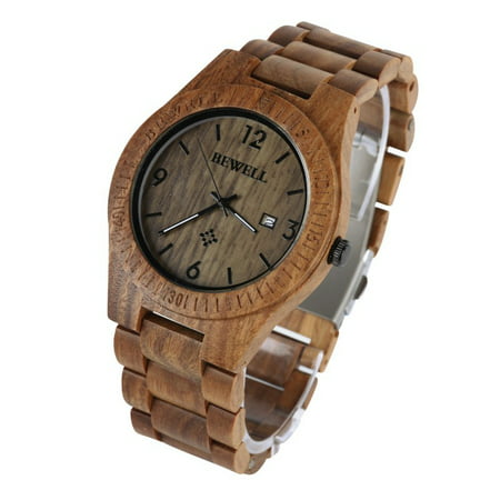 Fashion Wood Male Wristwatch Watch Analog Quartz Waterproof Wooden Watches Men's Wrist