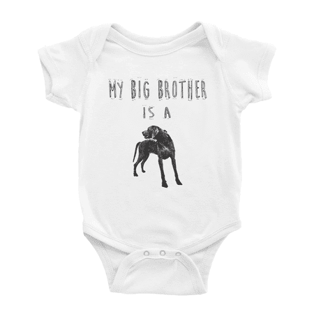 

My Big Brother Is A Plott Hound Dog Funny Baby Clothing Bodysuits Boy Girl Unisex