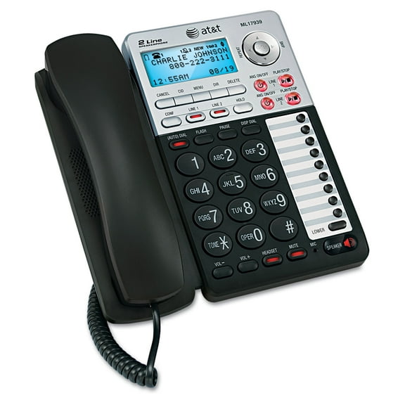 AT&T Vtech Communications Ml17939 Two-line Speakerphone with Caller Id and Answering System