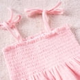 thumbnail image 5 of ITSAME Toddler Girls Summer Outfit Set, Ruffle Smocked Camisole and Pants Fashion Casual Clothes 2-Piece Pink Size 0-1, 5 of 8