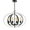 thumbnail image 3 of Safavieh Killian 4-Light Solid Circles and Ovals Pendant, Dark Grey, 3 of 5