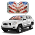 thumbnail image 4 of Bingfone Patriotic Butterfly Floral Car Windshield Sunshade,Sun Foldable Sun Shield Sun Visor for Car - Medium, 4 of 8