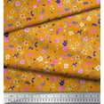 thumbnail image 3 of Soimoi Japan Crepe Satin Fabric Flower Watercolor Printed Craft Fabric by The Yard 42 Inch Wide, 3 of 3