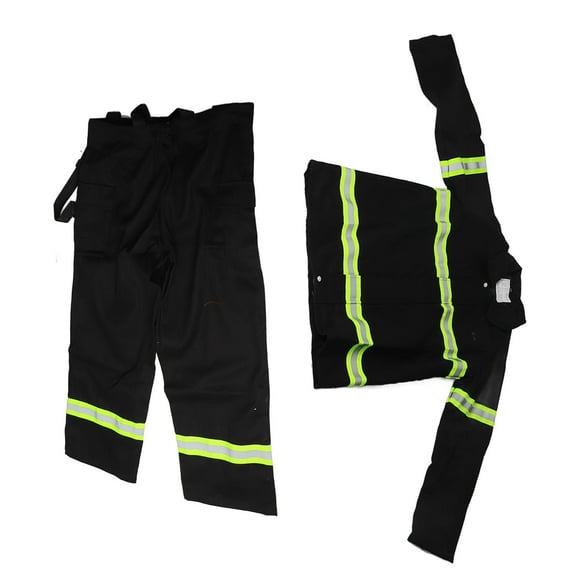 Flame Retardant Safety Suit, Flame Resistant FR High Toughness Safety Workwear for Men Women, Heat Thermal Insulation HAZMAT Coverall with Markings