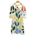 thumbnail image 6 of Vibrant Floral Summer Bouquet Design Womens Summer Dress Tie Back A Line Flare Dress, 6 of 9