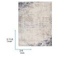 thumbnail image 7 of Livabliss Area Rugs for Living Room, 2x3 Roma Modern Gray Rug, Bedroom Dining Room Home Decor Stain Resistant Carpet (2' x 2'11"), 7 of 7