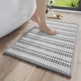 thumbnail image 5 of Super Absorbent Bath Mat, Quick Dry Rubber Backing Non Slip Floor Rug, Washable Bathroom Floor Mats, Protective Shower Rug for Bathtub Side, Low Profile Design, 16x24 Inches, By UKHCCC, 5 of 9