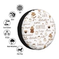 thumbnail image 4 of Goofa Coffee Pattern Universal Tire Cover for Jeep, SUV, Truck, and Trailer – Waterproof, UV-Resistant,Easy to Install, Fits 14"-17" Tires-17 inch, 4 of 6