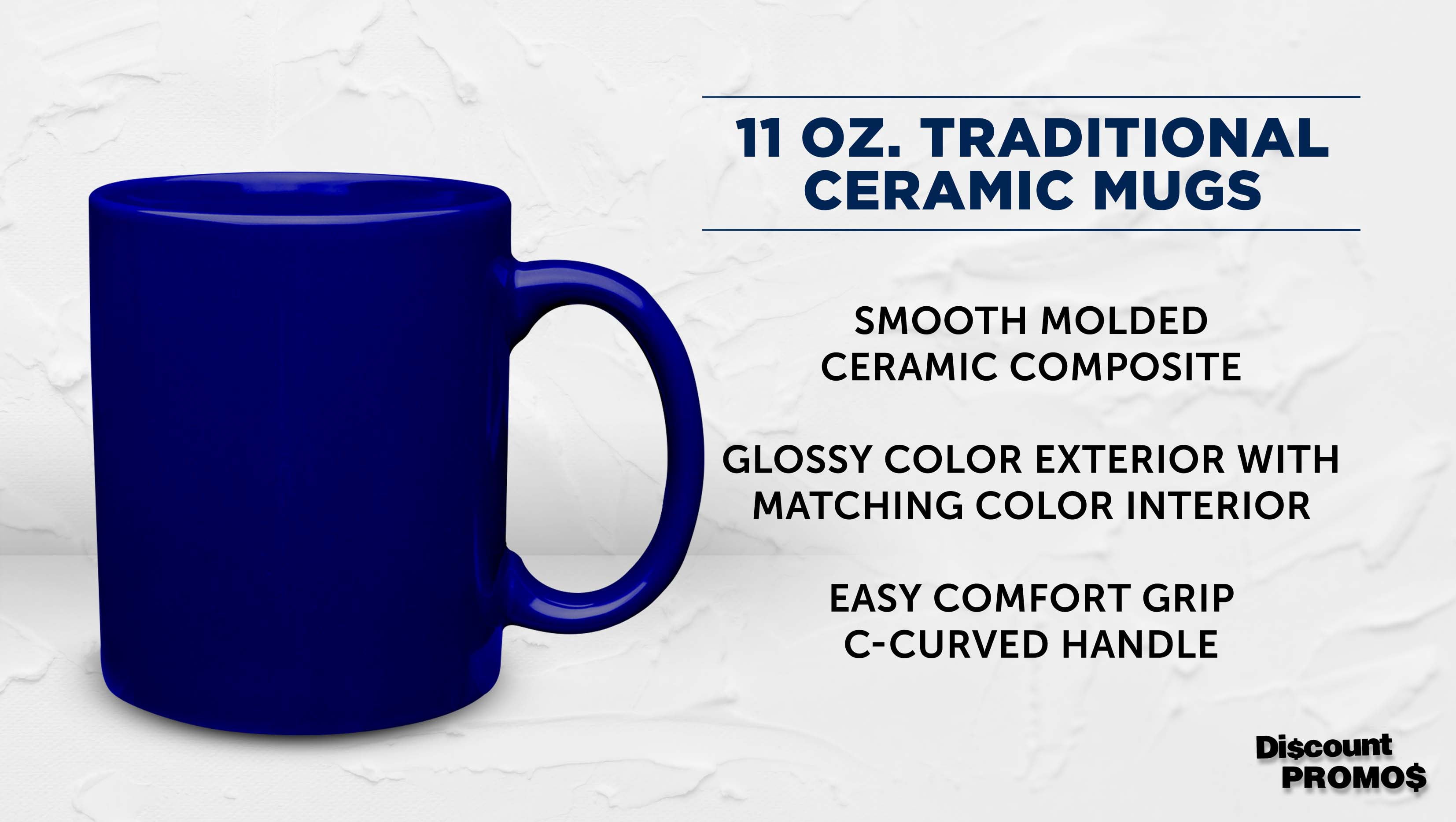 Ceramic Coffee Mugs 11 oz. Set of 10, Bulk Pack - Coffee cup set, Iced coffee  cup, Gaming mug - Cobalt Blue - Walmart.com