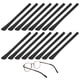 thumbnail image 1 of Uxcell Cojín Suave para Gafas [8 Pares] - Mangas de Silicona para Patillas de Gafas Antideslizantes - Negro, 1 of 7