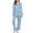 Light Blue, variant on Enjoytime 2 Piece Sets for Women Fall Long Sleeve Pjs Sets top with Long Pants Women's Sleepwear Homewear Nightwear Pajama Sets