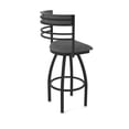 thumbnail image 2 of 860 Hunter 36" Swivel Bar Stool with Black Wrinkle Finish and Graph Coal Seat and Back, 2 of 5