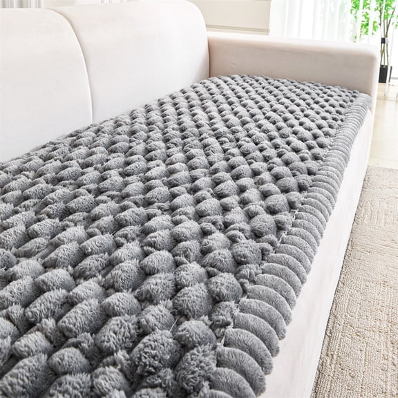 Tizuqe Thickened Plushes Couch Pad Soft Comfortable Living Room Accessory
